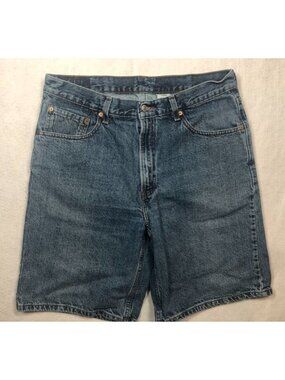 Levi's 550 Jean Shorts Relaxed Fit Medium Wash Denim Jorts Men's Size 34